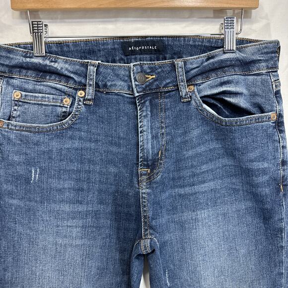 Aeropostale Jeans Men’s 30x32 Slim Straight Mid Rise Medium Wash Denim - Picture 2 of 12